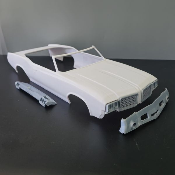 RC Car 1972 Cutlass Convertible - 1:10 Scale - Model 1/10 Body Shell 3D Printed