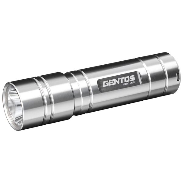 GENTOS SNM-L143D Flashlight, Small, LED Light, AAA Battery Operated, 260 Lumens, Handy Light, Flashlight