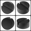 DEDC 4PCS Rubber Jack Pads Universal Slotted Frame Rail Protector for Trolley Jack Pinch Weld Protector