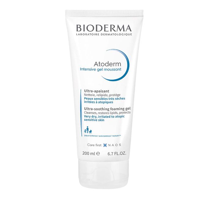 Bioderma Atoderm Intensive Foaming Gel Çok Kuru ve Atopi Eğilimli Ciltler için Niasinamid İçeren Onarıcı Temizleme Jeli Bebek, Çocuk ve Yetişkin Kullanımına Uygun 200 ml