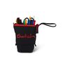 Satch Pencil Slider Extra Large with Divider Zip Pocket Pen Holder Set Square Viewing Window for Timetable Fire Phantom - Black