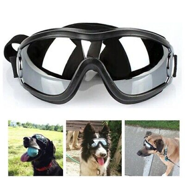 2 Pairs Pet Dog Goggle Tinted Lens UV Eye Protection Sunglasses for Medium Large