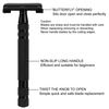 Amazing Razor Shaving Kit - Mysterious Black Men's Shaving & Grooming Sets - Safety Razor,Friendly Brush,Great Shaving Stand,Shaving Soap Bowl, Super Stainless Blades