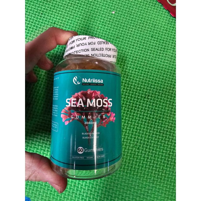 Nutriissa Sea Moss Gummies 2840mg 60ct exp-6/2025