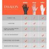 TASALON Disposable Black Nitrile Gloves 100 Count, 5 Mil Textured long Medium