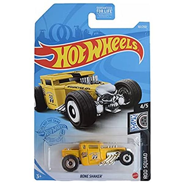 DieCast Hot Wheels Bone Shaker (Mooneyes), 161/250 Rod Squad 4/5 (Yellow)