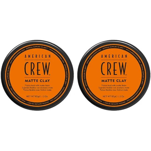 American Crew Matte Clay, Medium/High Hold, 3oz (Pack of 2)