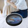 Yibuy Wave Bead Ocean Drum Percussion with Fish Patton 10 inch
