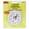 ADROIT 3" Diameter Large Compass | 2.25' Compass Needle for Easy Reading | 0.5' Aluminium Casing w/Dual Color Pointer | Large Compass is Great for Hiking, Camping, Exploring New Trails