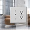 Amerelle Mirror Single Toggle/Single Duplex Wallplate in Mirror Finish