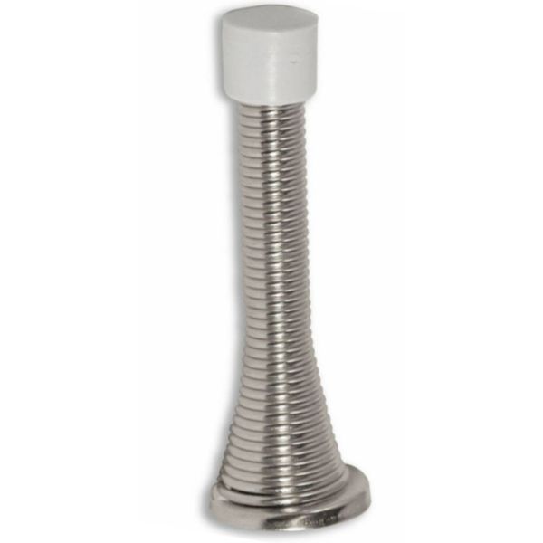 10 PC PIECE CHROME EFFECT SPRING DOOR STOP STOPS