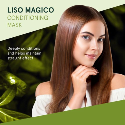 Inoar, Liso Mágico Máscara Capilar – Alinhamento, Hidratação e Efeito Liso Progressivo com Óleo de Argan - 250g