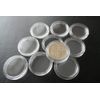 HoitoDeals 10Pcs 28mm Plastic Round Coin Capsules, Coin Wallets Container Case for Coin Collection