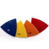 HOMESOM 80mm Triangular Diamond Polishing Pads Electroplated Sanding Pad for Multi Tool 4pcs