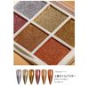 ALLMIRA Aurora Powder Nail Solid 6 Colors Palette Nail Powder Gel Nail Color Nail Parts Home DIY Fine Sponge Tip Included