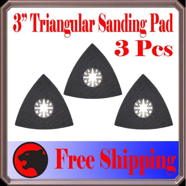 3 Pcs Oscillating Multi Tool Sanding Pad Fein Multimaster Craftsman 3" Sand