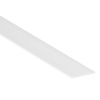 White PVC Flat Strip Bar, 40mm x 2mm x 3 Metre, Solid Plastic Profile