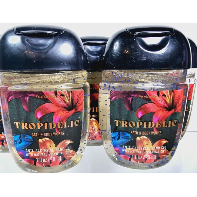 5 TROPIDELIC Bath & Body Works Anti Bacterial Hand Gel 1oz Each NEW Fast Ship