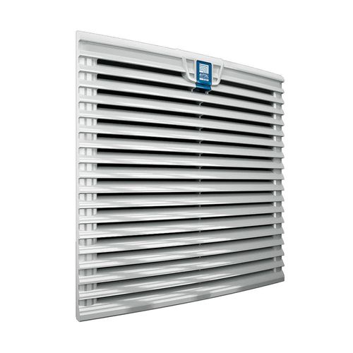 Rittal 3243200 Light Grey ABS TopTherm Fan Outlet Filter, 12-23/32" Width x 12-23/32" Height x 31/32" Depth