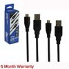 2X 10ft Controller Charging Cable PS4 USB Power Charge Cord PS4 