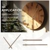 Sourcing Map 5 Set Walnut Wood Clock Hands, 14 Inch Wall Clock, 5.87 Inches