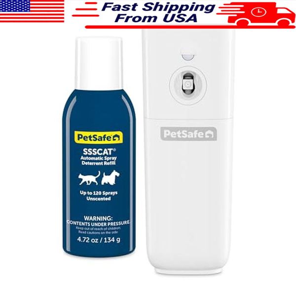 Motion Activated Pet Deterrent Spray Furniture Protection Odorless Long Lasting