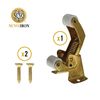 Nuvo Iron Brass Plated Screen Door Spring Loaded Catch