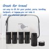6 Pcs 30g/1oz Black Deodorant Containers Bottom Filling Deodorant Bottle Twist Up Deodorant Tubes For Homemade Deodorant Lip Balm