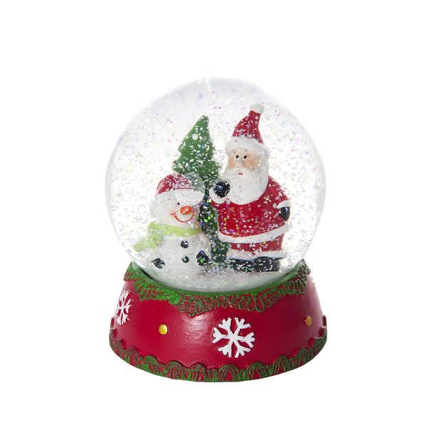 Mousehouse Gifts Fun Christmas Snow Globe for All The Family! (Musical Santa & Snowman)