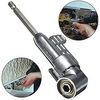 105 Degree Right Angle Driver Extension Power One Size, Silver 