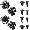 40 Fastener Clips Bumper Push Pin Rivet Retainer Accessories  Car Plastic Rivets