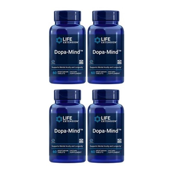 Life Extension Dopa-Mind – Supports Mental Acuity & Longevity 60 Tablets 4 Pack