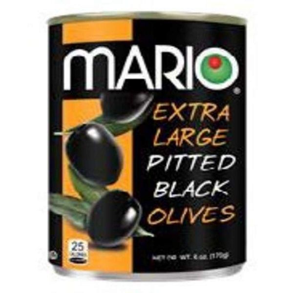 Mario Camacho Foods Pitted Large Black Olives (Pack of 12)