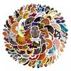 100 Pcs Buddhist Buddha Stickers Waterproof Waterproof Stickers Assorted Car