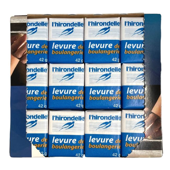 L'hirondelle French Fresh Yeast 12 x 42g Blocks