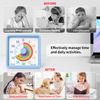 Secura 60-Minute Visual Countdown Timer for Kids & Office, Silent Time Management Tool (Blue & Star)