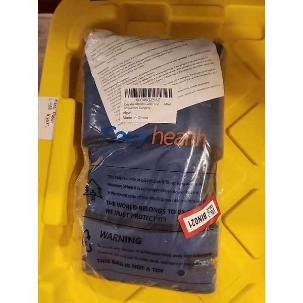 Shoulder/Back Ice Pack Wrap Cold Therapy Reusable Gel Support Brace Pain Relief