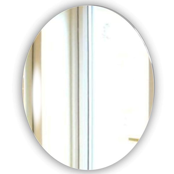 Pack of Frameless Oval Mirrors Decoration Dressing Room