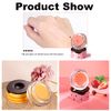 4PCS Strawberry & Bee Lip Balm Honey Pot, Vitamin E Lip Masks & Moisturizing Propolis Sleeping Lip Mask, Effective Reduces Lip Lines Prevention Dry and Cracked Lip Scrubs Exfoliator Smoothing Dry Lip Care