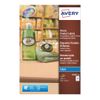 Avery Printable, Customisable Oval Glossy Labels, 18 Labels Per A4 Blank White Sheet, 10 Printer Sheets per Pack - J8102-10