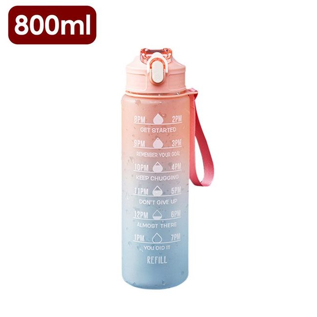 Motivational Gym Bottle for Water Cup Leakproof Drinking Bottles