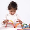 TickiT Wooden Rainbow Architect Arches - Nesting Puzzle - Stacking Blocks for Ages 1+