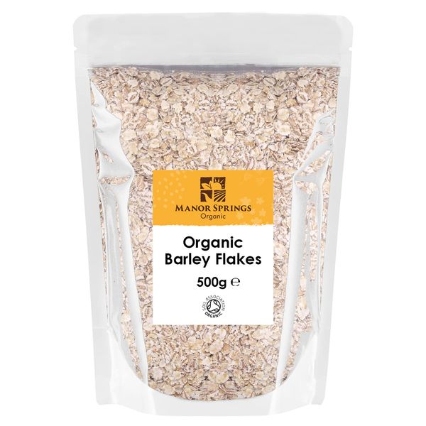 Organic Barley Flakes 500g by Manor Springs Organic