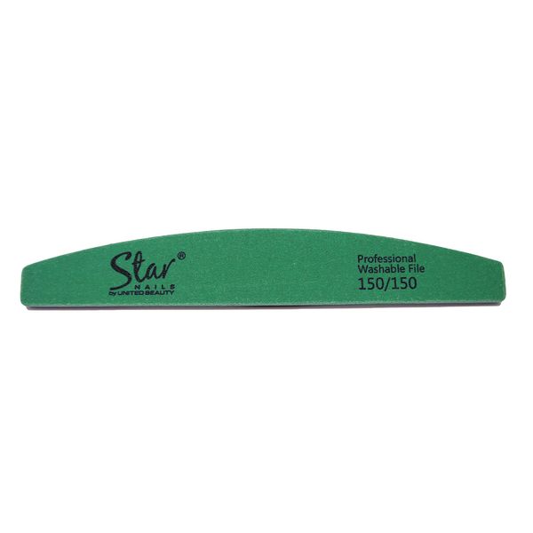 Premium Washable Half Moon File (150grit) 12PK