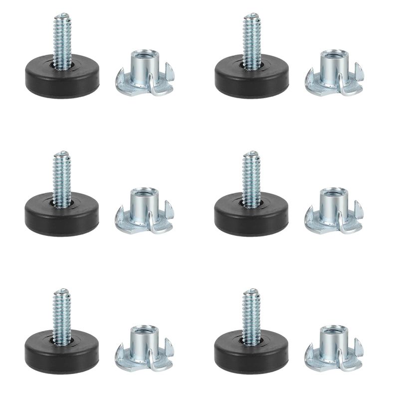 DOITOOL Leveling Foot Fixed Leg Table Leg Adjuster 12pcs Height ...