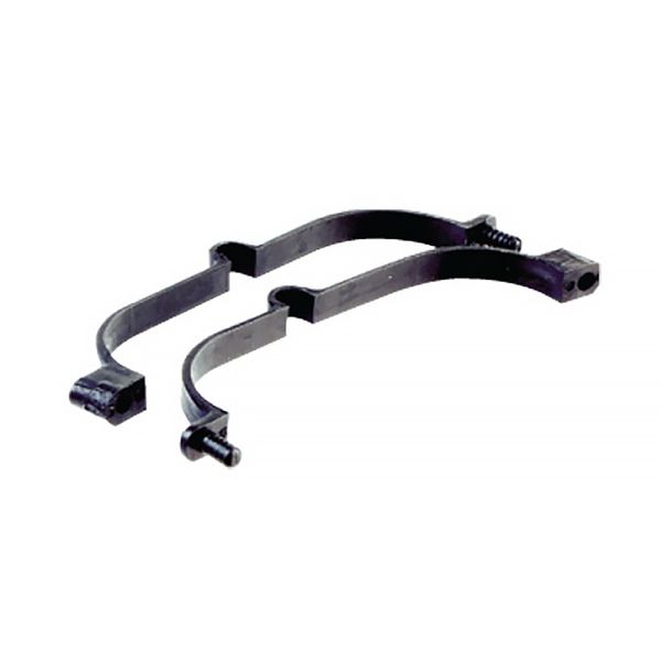 Alligator Plastic Cable Strap, 25.4mm, Black - 15 Count Bottle