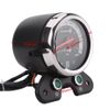 Motorcycle Speedometer, Universal Motorcycle Dual Odometer Speedometer Gauge with Indicator instrument