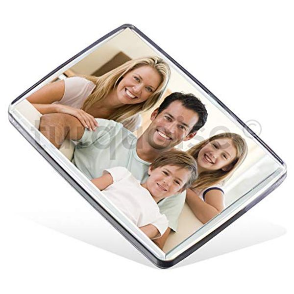 Personalised Custom Photo Gift Fridge Magnets 50 x 35 mm | Medium Size (Pack of 2)