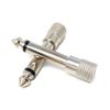 DRUT 1pcs 6.35mm Mono Jack Plug to 3.5mm Stereo Socket Adapter Cable Converter Audio Adapter (Silver)