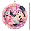 Unique Round Dinner Paper Plates - 21.9cm, Minnie Mouse, 8 Pcs